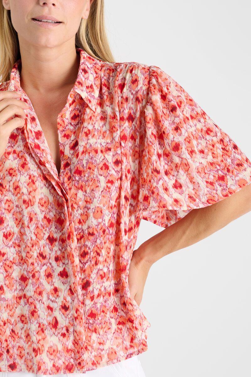 Le Temps Des Cerises Chemise Elena Rouge à Motif