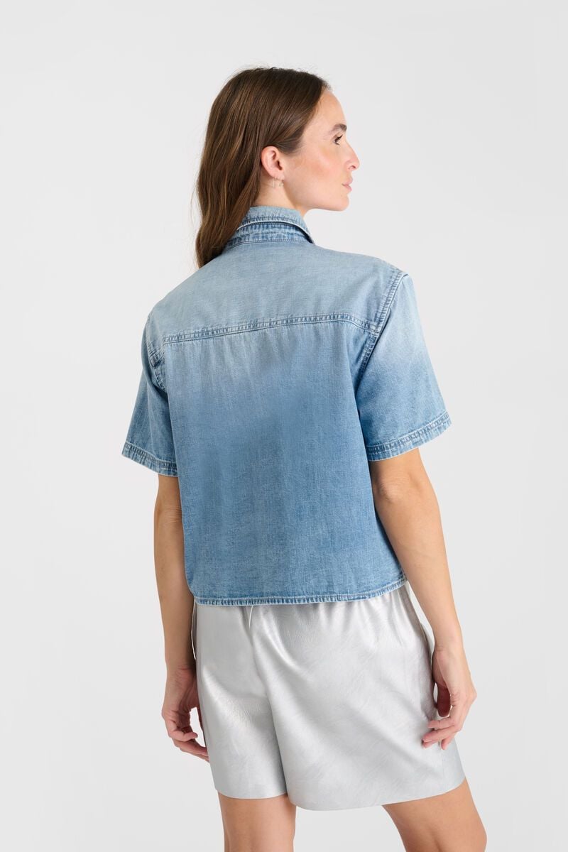Le Temps Des Cerises Chemise En Jeans Mona Bleue