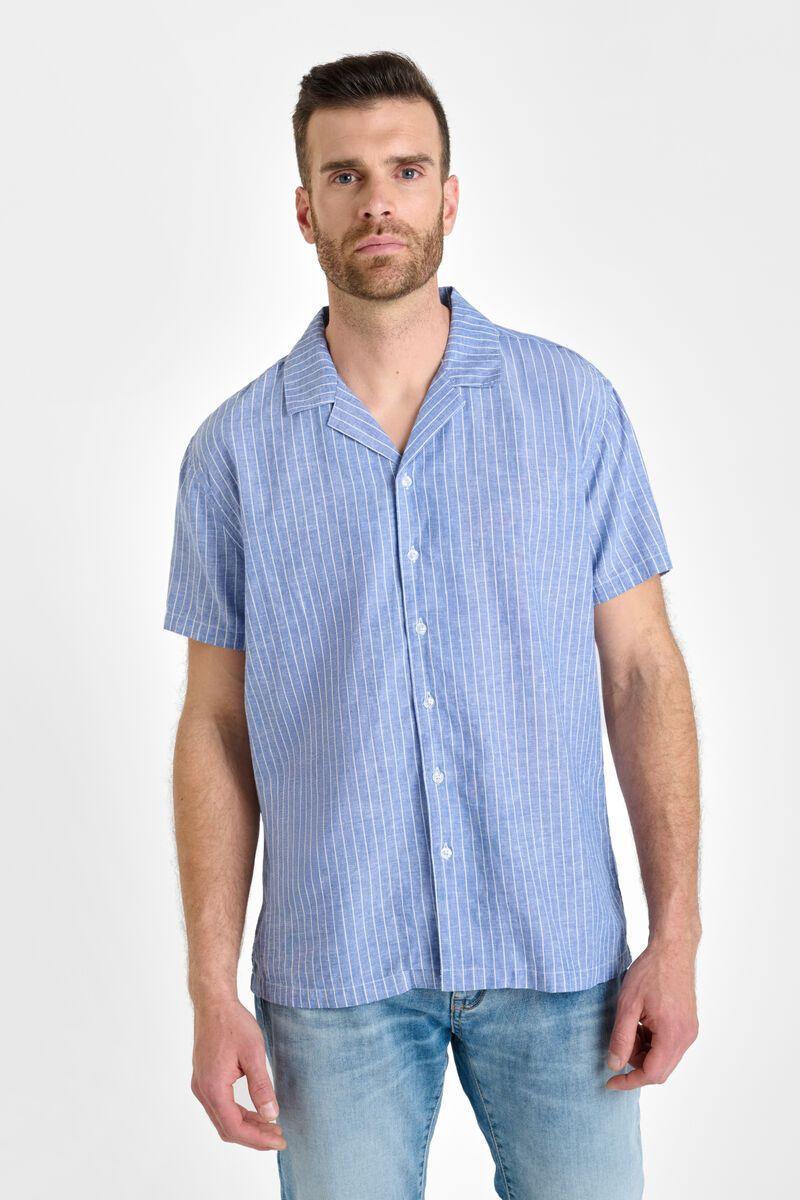 Le Temps Des Cerises Chemise Minar Bleue à Rayures