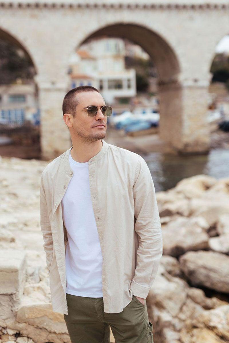 le temps des cerises Chemise Relis beige