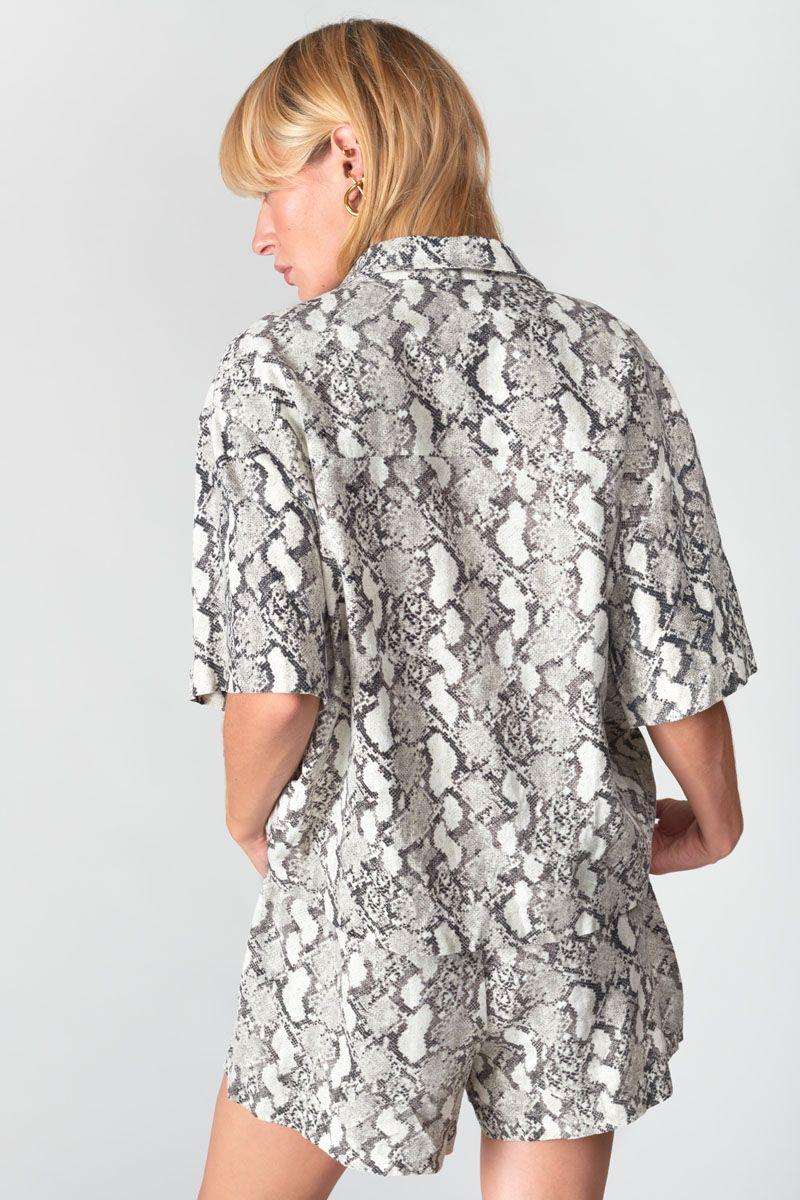 Le Temps Des Cerises Chemise Renon à Motif Python