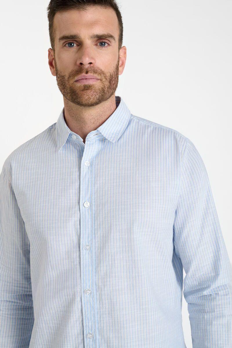 Le Temps Des Cerises Chemise Teral Bleue à Rayures