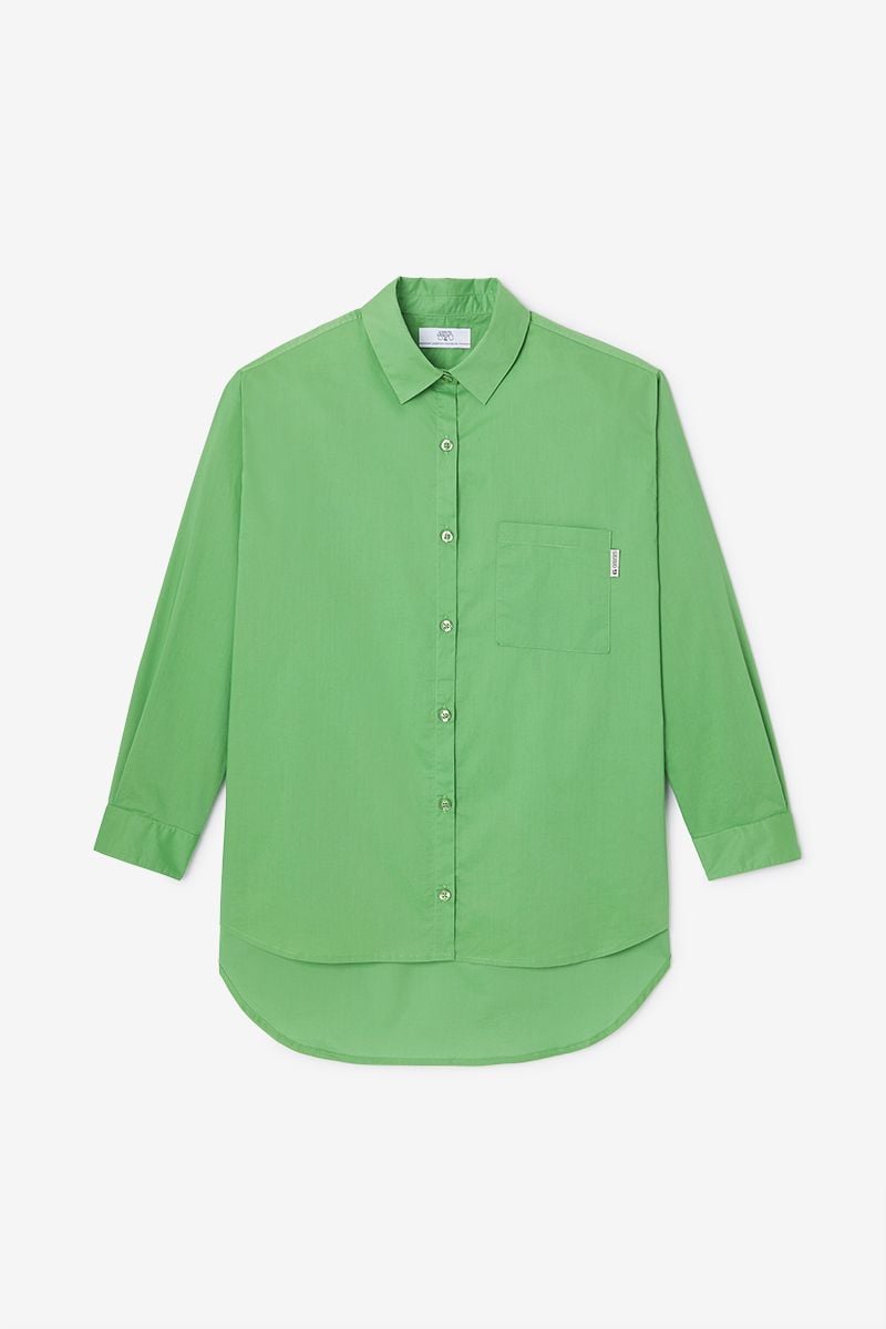 Le Temps Des Cerises Chemise Varvagi Verte