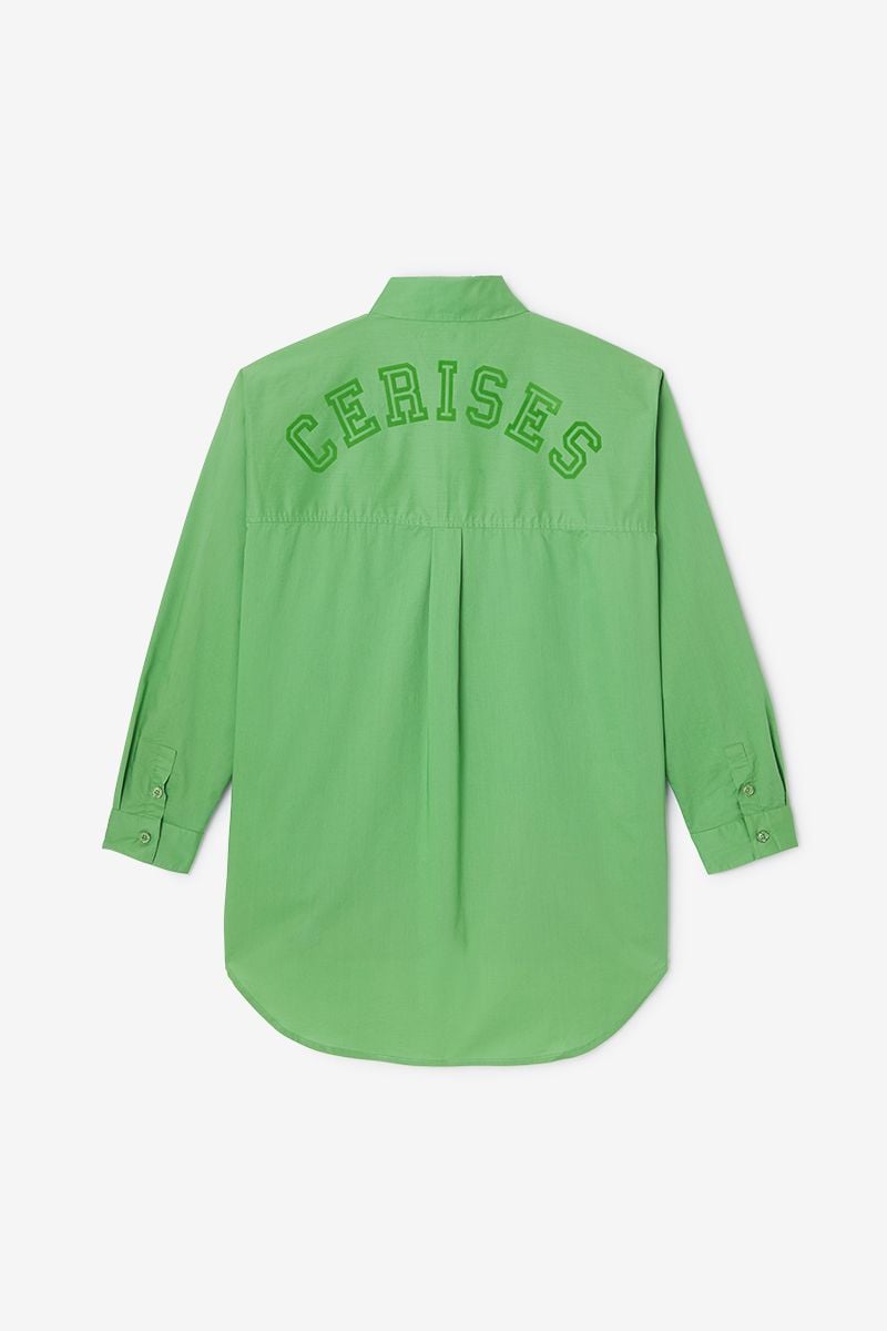 Le Temps Des Cerises Chemise Varvagi Verte