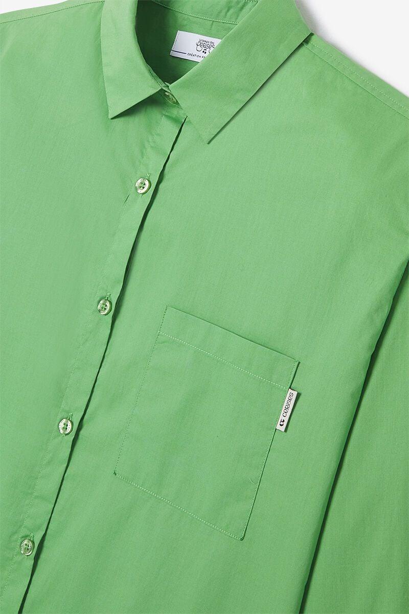 Le Temps Des Cerises Chemise Varvagi Verte