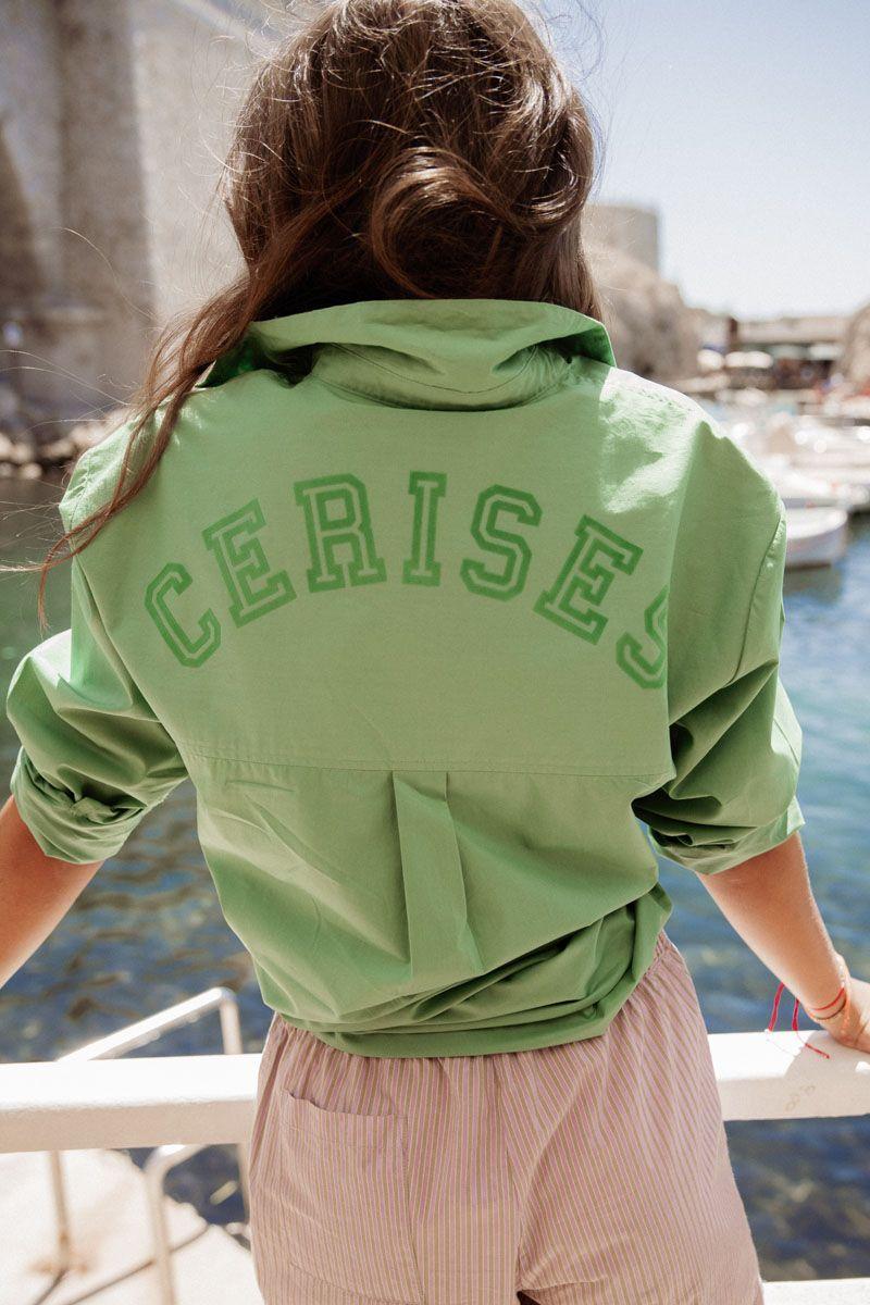le temps des cerises Chemise Varvagi verte