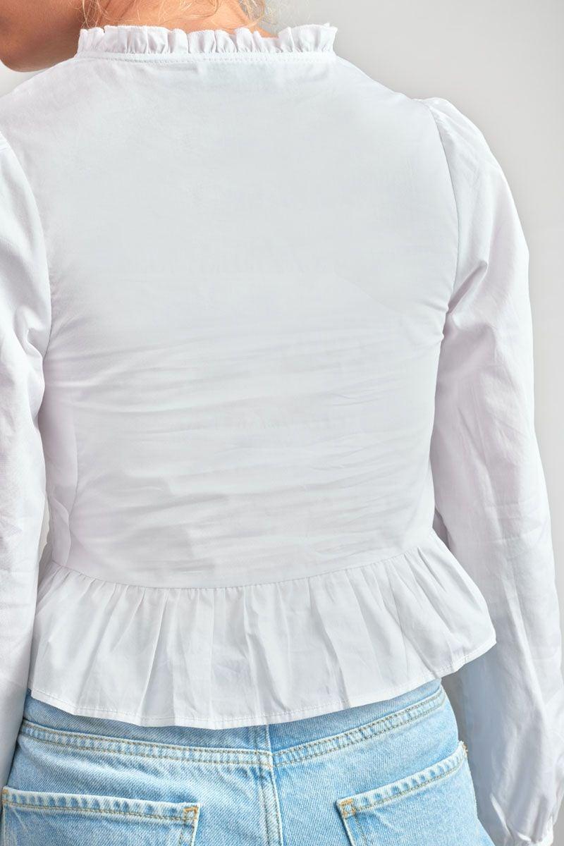 Le Temps Des Cerises Chemisier Ullagi Blanc