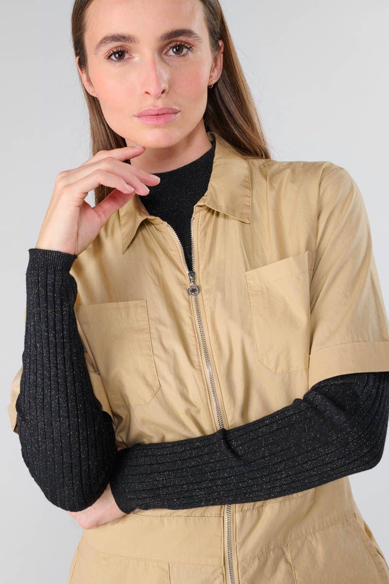 Le Temps Des Cerises Combinaison Wide Beige Sable