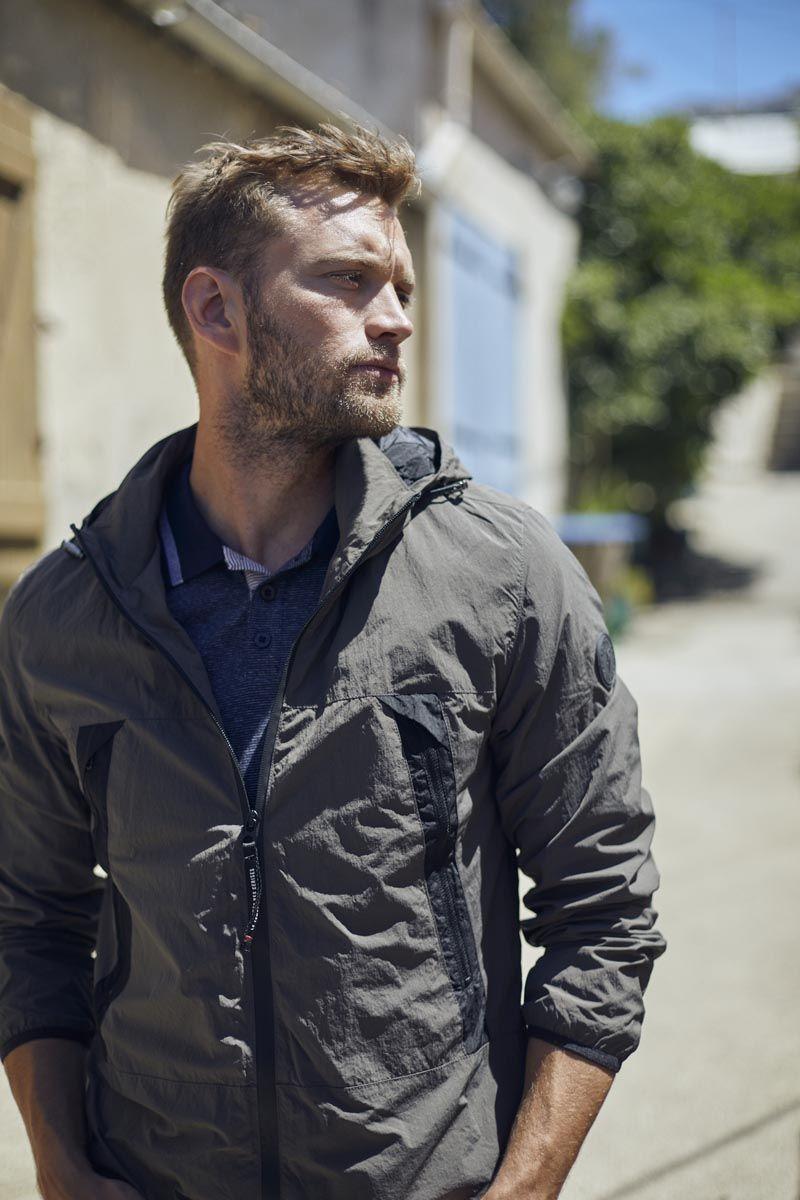 le temps des cerises Coupe-vent Kovar marron kaki