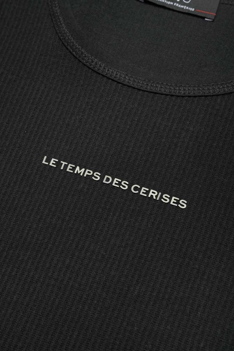 Le Temps Des Cerises Crop Top Virginia Noir