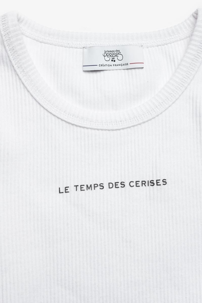 Le Temps Des Cerises Crop Top Yukongi Blanc