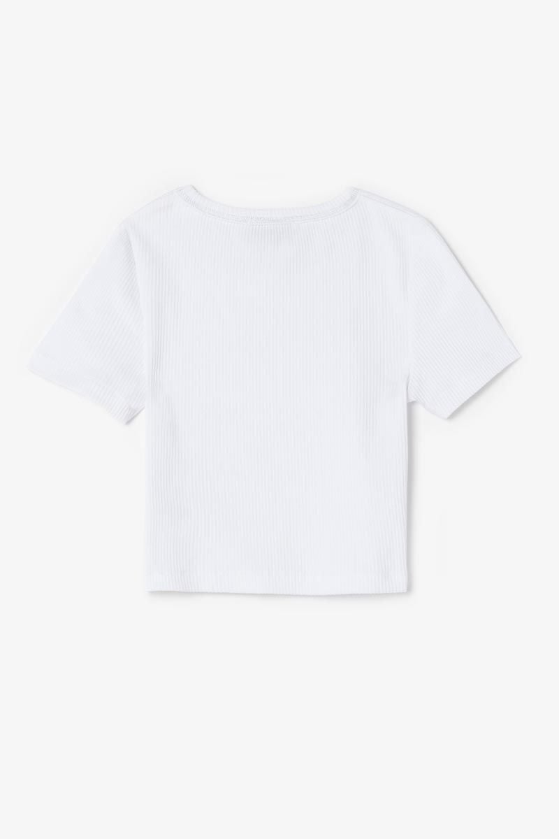 Le Temps Des Cerises Crop Top Yukongi Blanc