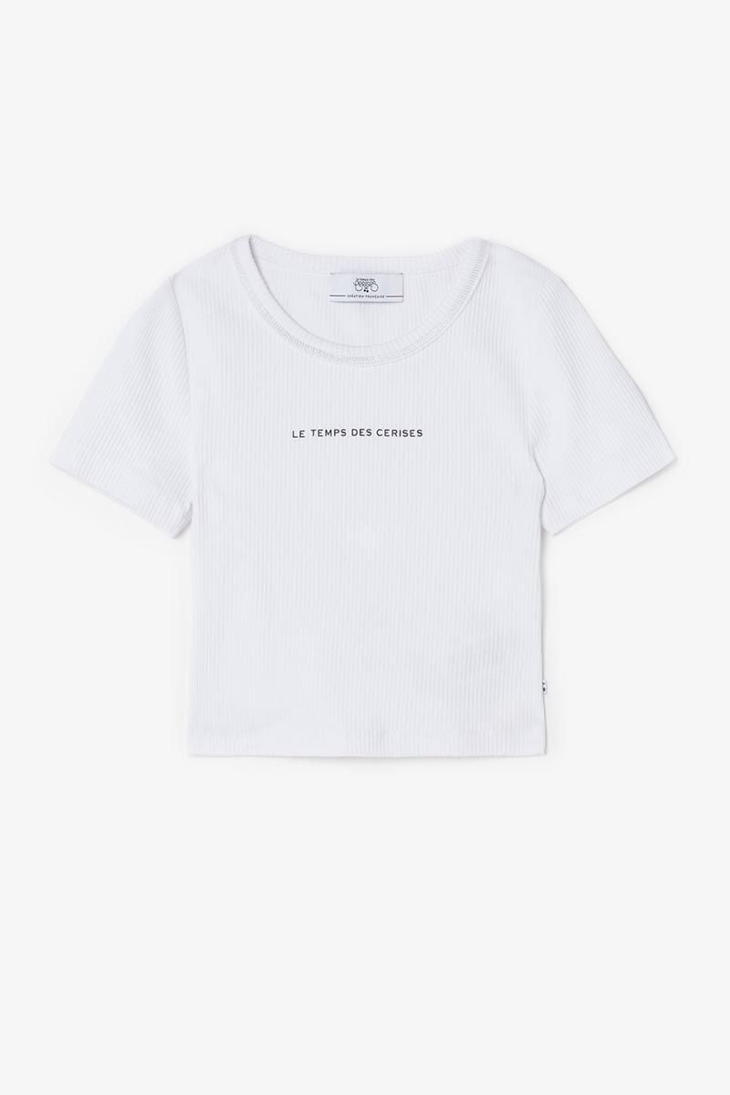 le temps des cerises Crop top Yukongi blanc