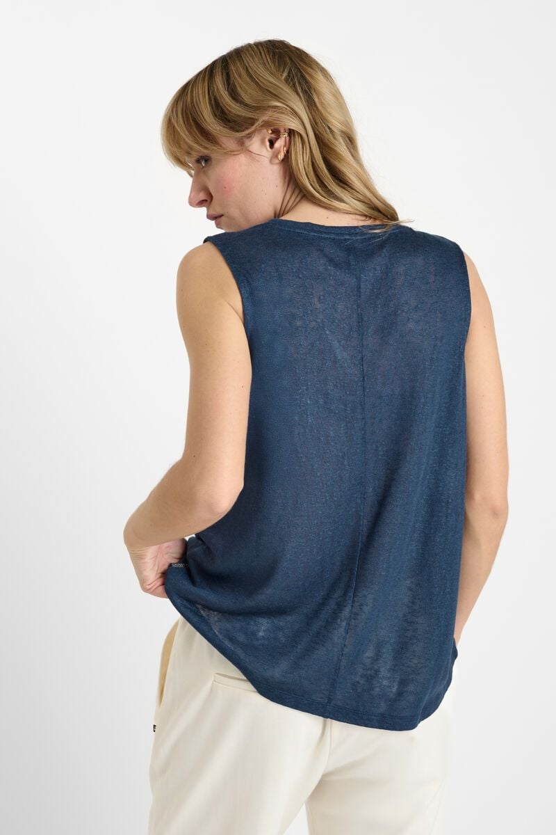 Le Temps Des Cerises Débardeur Garci Bleu Marine