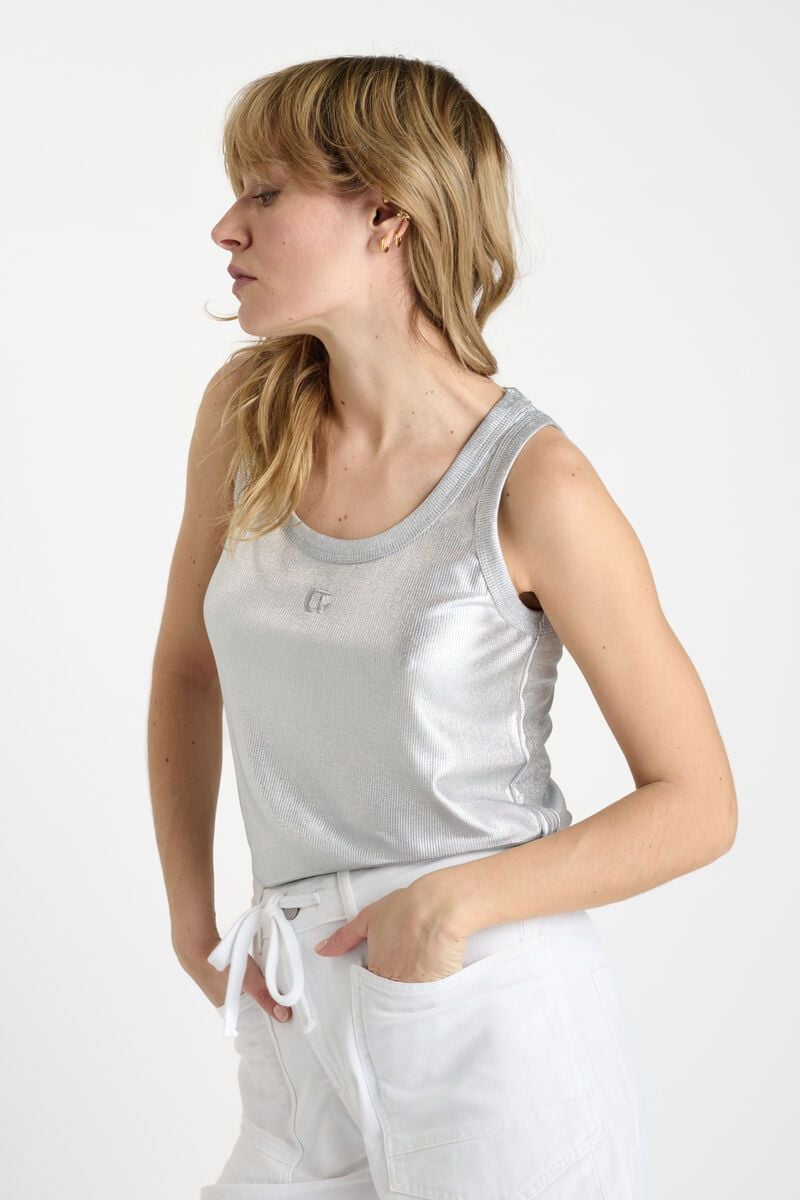 Le Temps Des Cerises Débardeur Miga Argenté