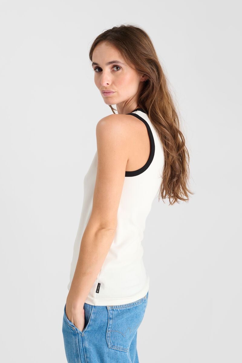 Le Temps Des Cerises Débardeur Rouscas Blanc