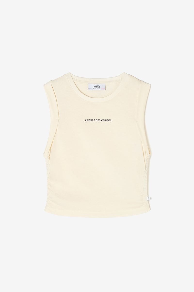 le temps des cerises Débardeur Todegi crème
