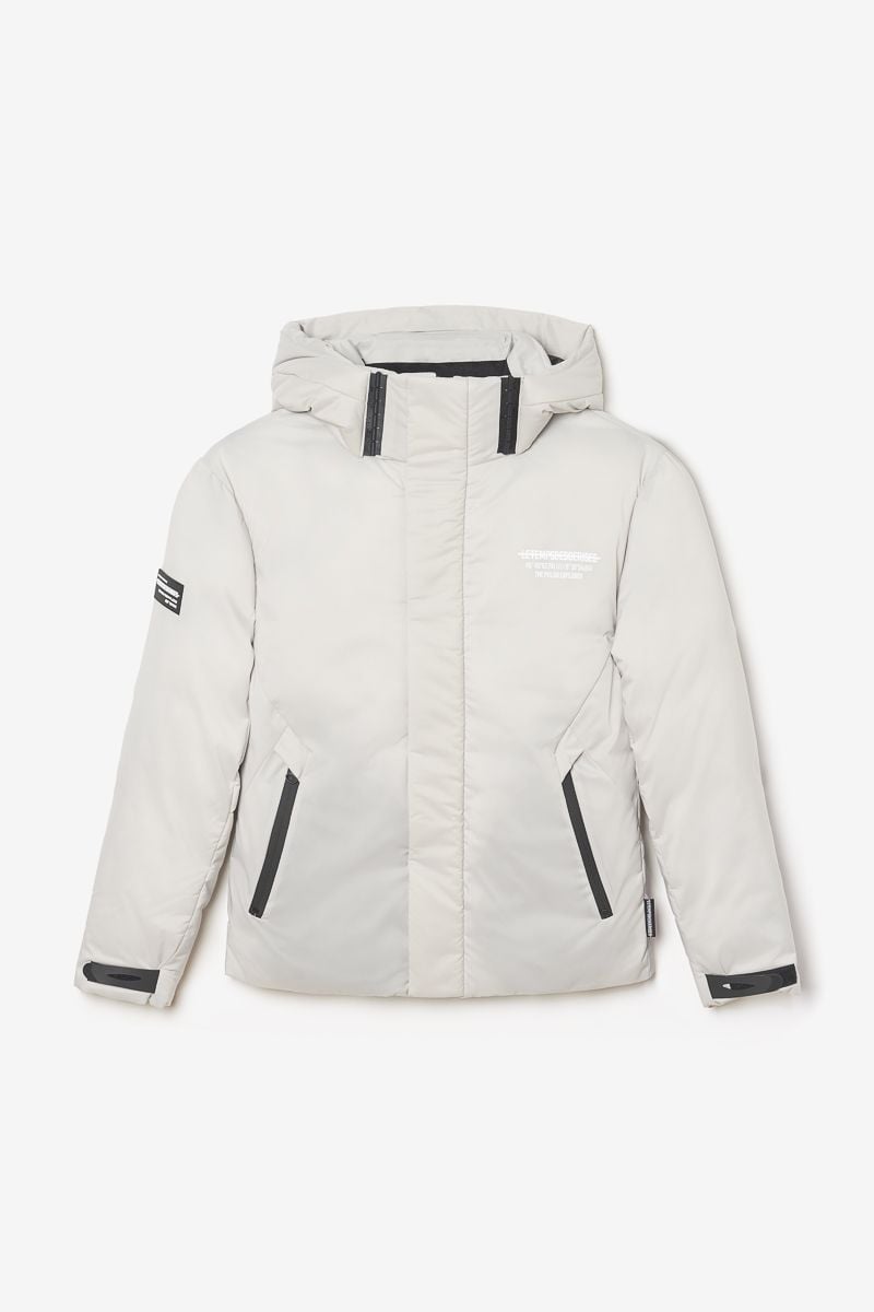 Le Temps Des Cerises Doudoune Explorbo Gris Clair
