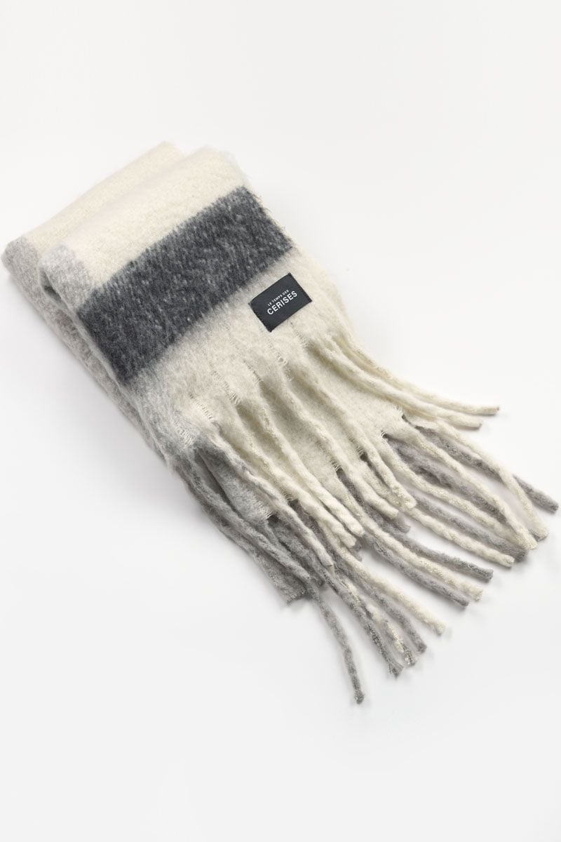 le temps des cerises Echarpe Argun grise