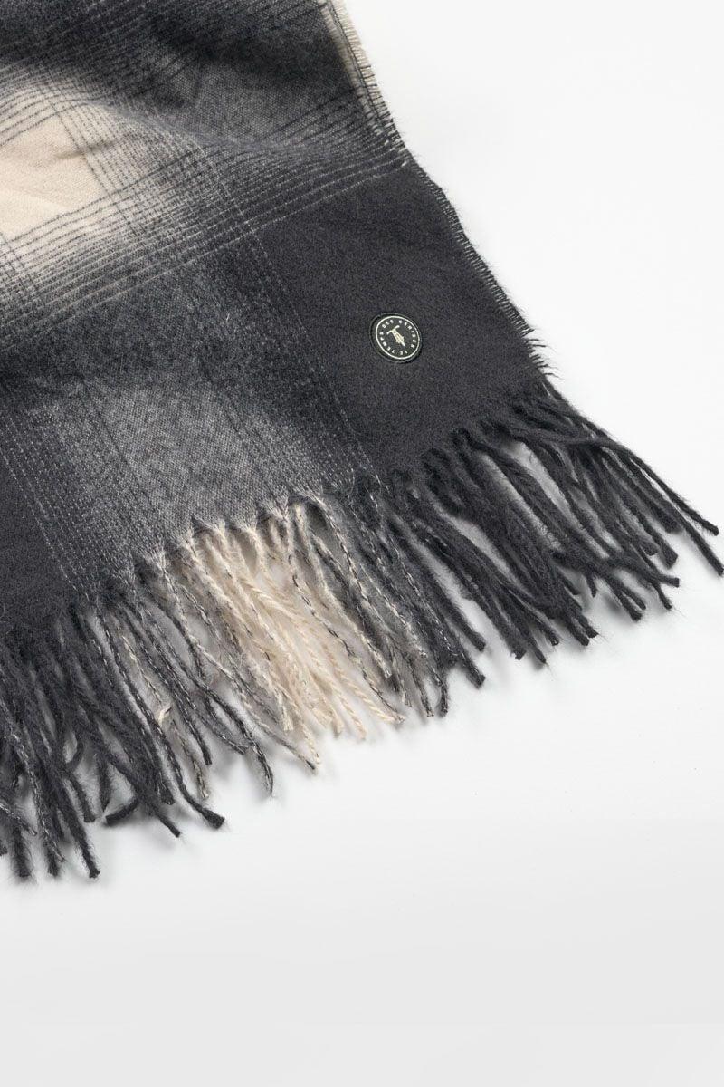 Le Temps Des Cerises Echarpe Lupa Noir à Carreaux