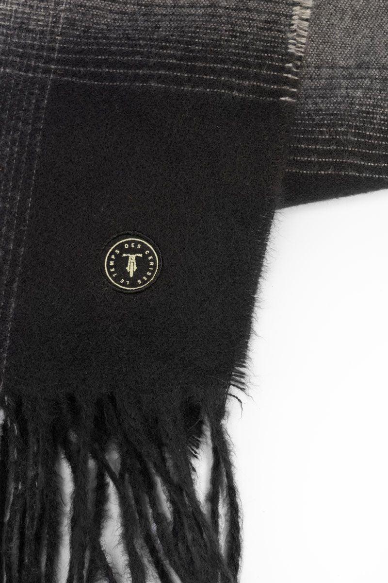 Le Temps Des Cerises Echarpe Lupa Noir à Carreaux