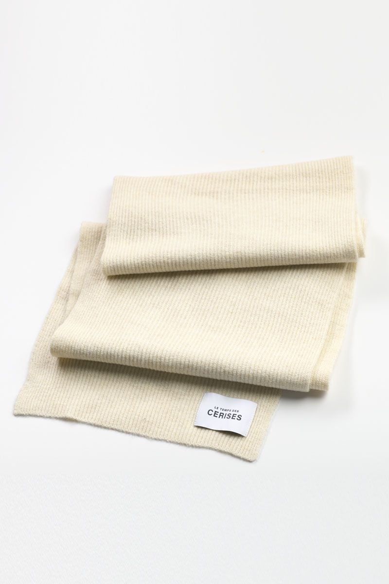 le temps des cerises Echarpe Nieve crème