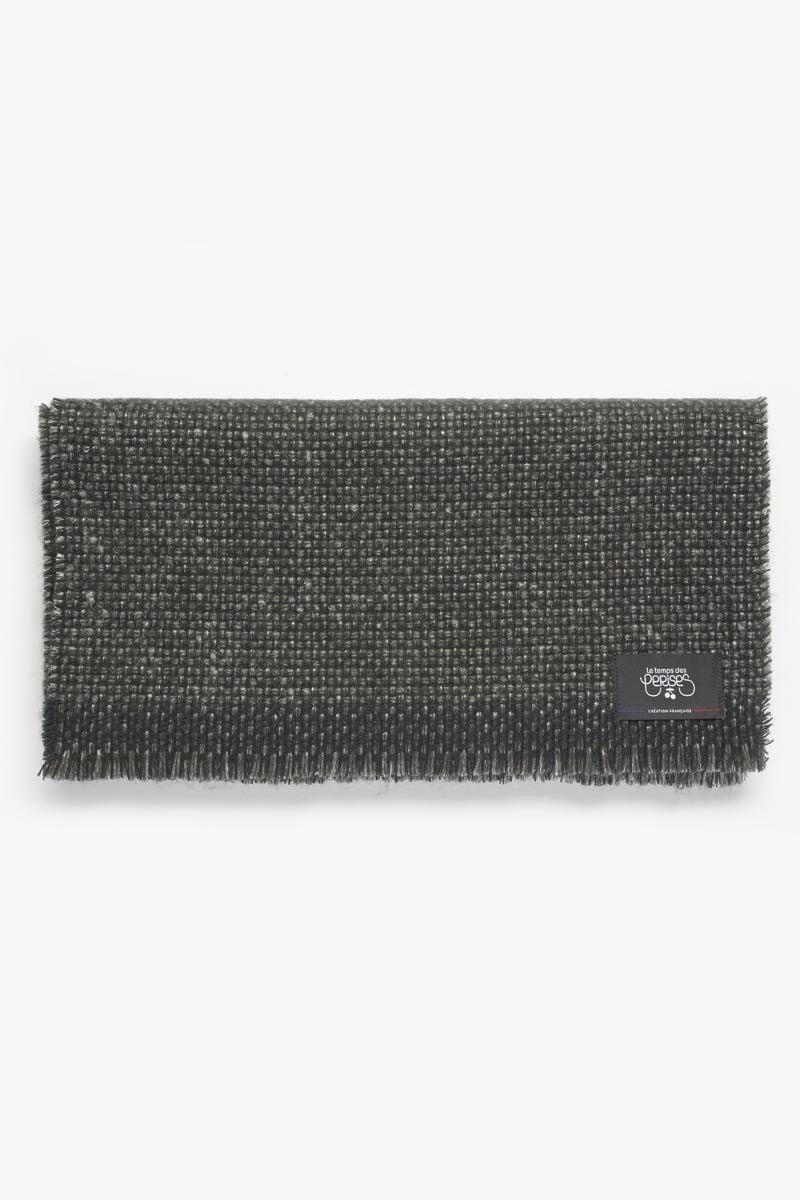 le temps des cerises Echarpe Poppa noire irisée