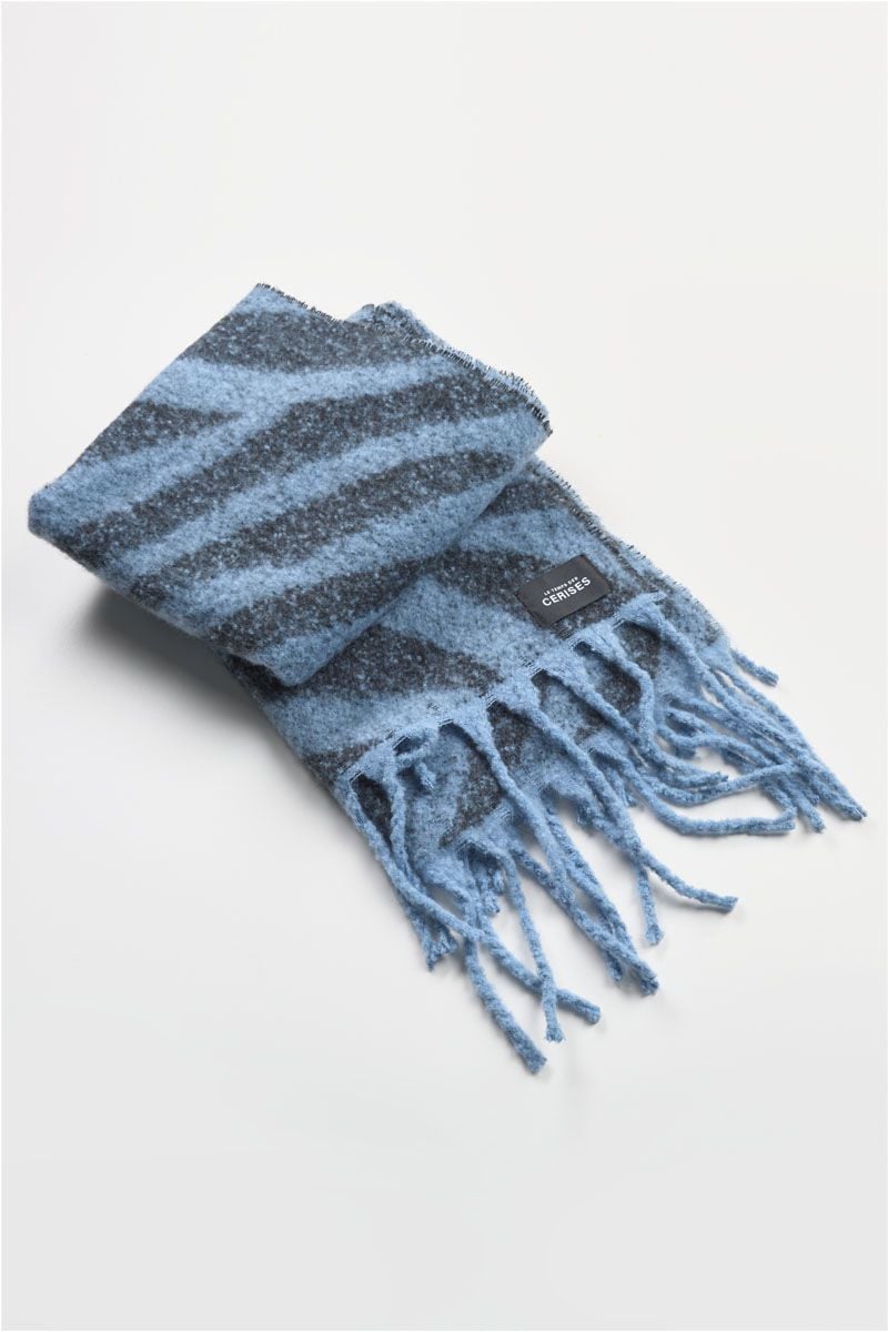 le temps des cerises Echarpe Terara bleue