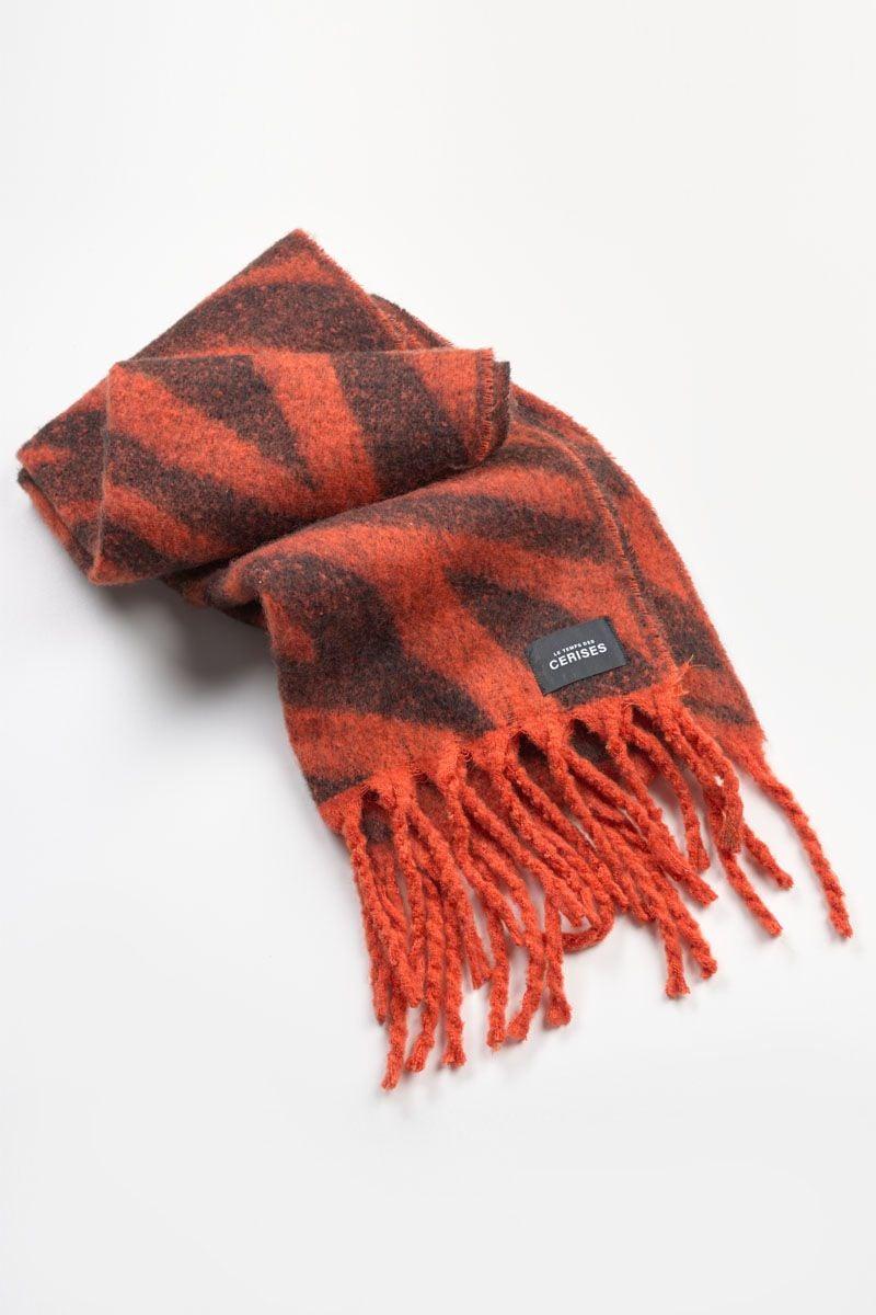 le temps des cerises Echarpe Terara orange