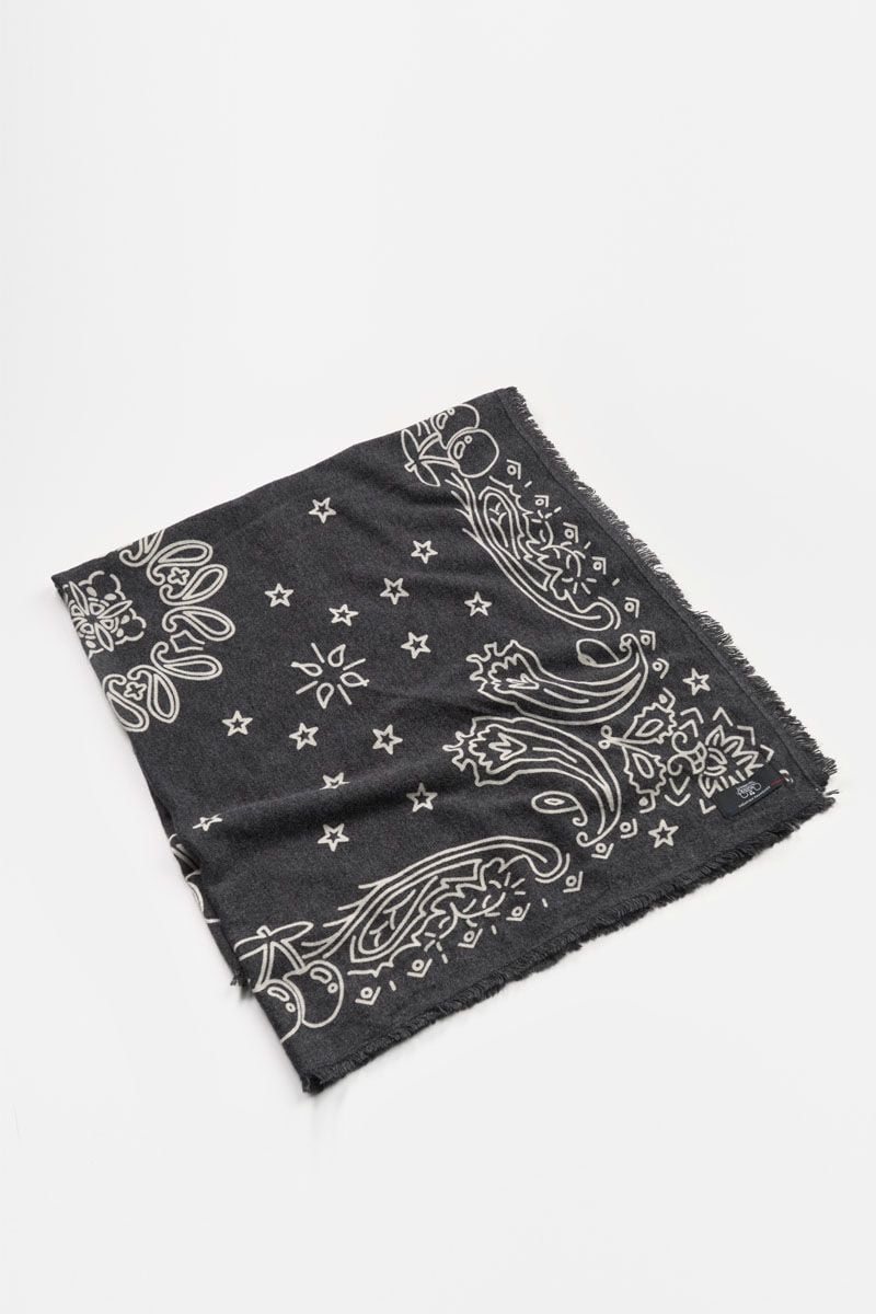 Le Temps Des Cerises Foulard Elisa Noir à Motif