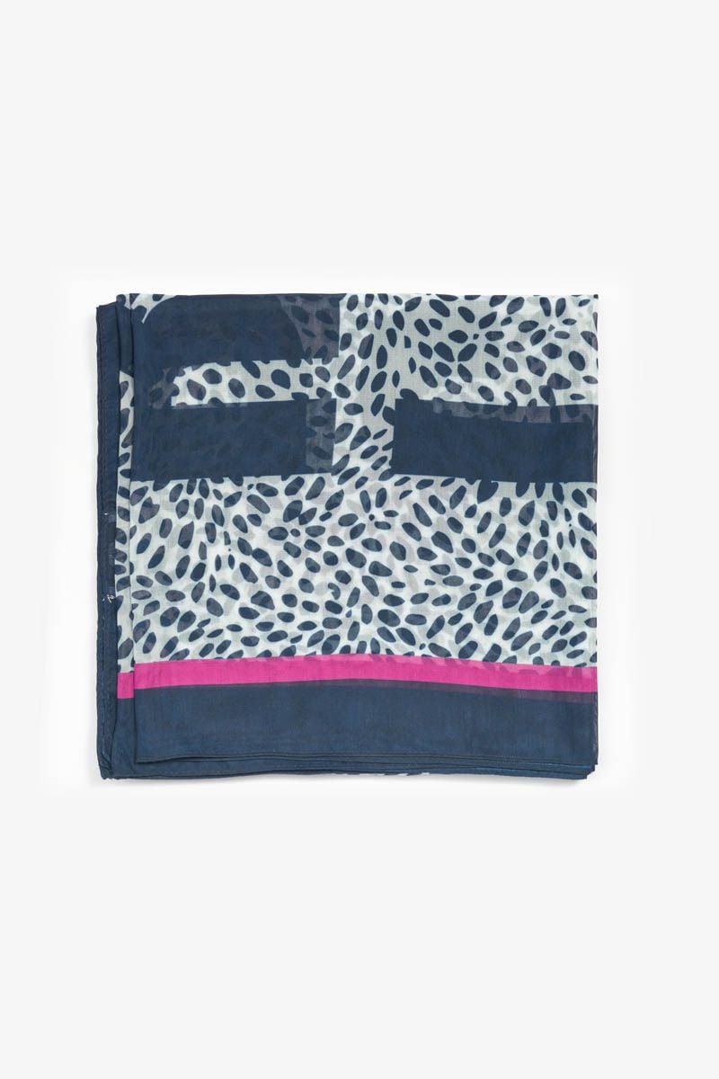 Le Temps Des Cerises Foulard Vipene Bleu Marine