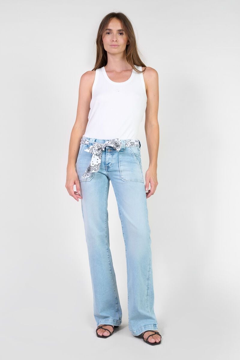 Le Temps Des Cerises Jeans Flare Bleu N°5
