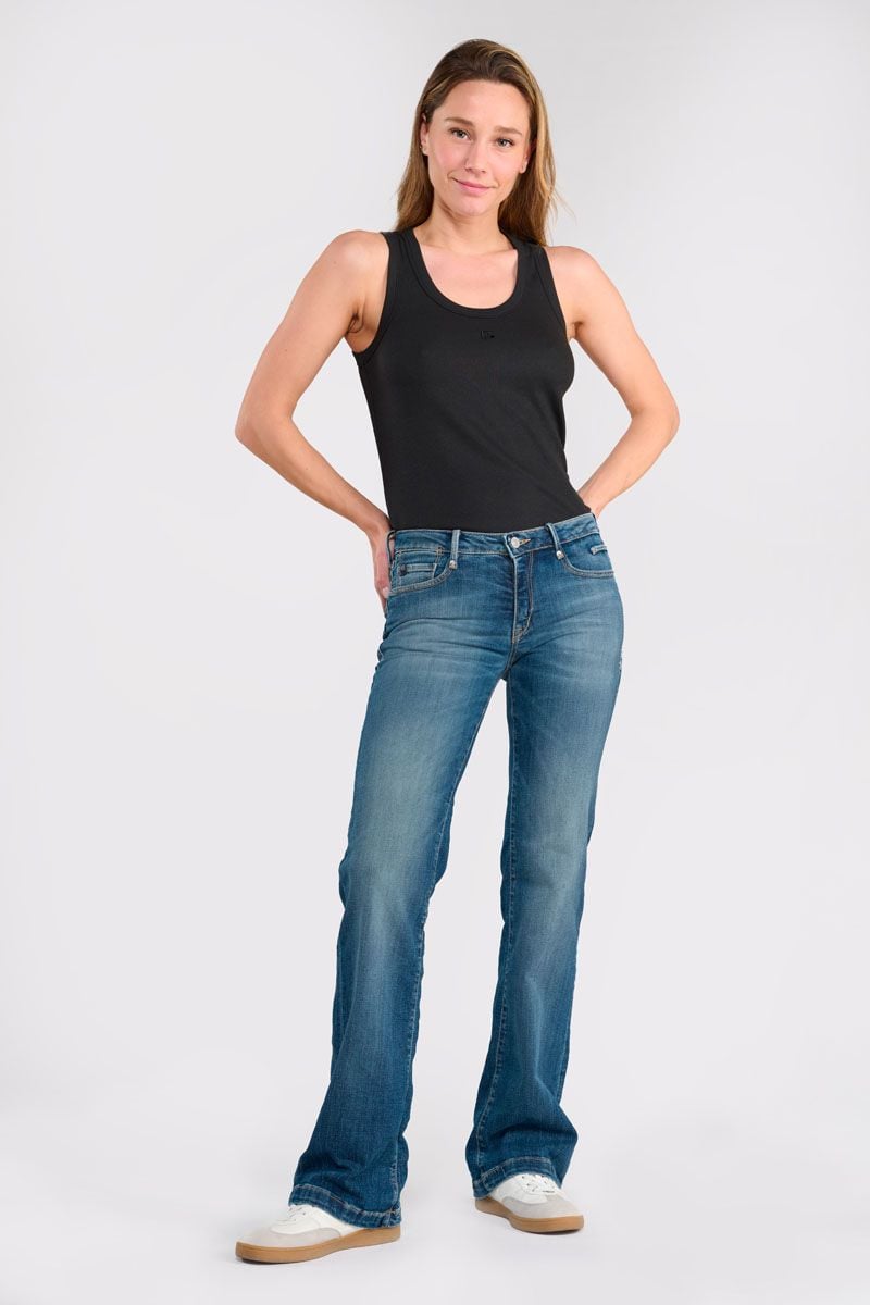 Le Temps Des Cerises Jeans Flare Davao Bleu N°4