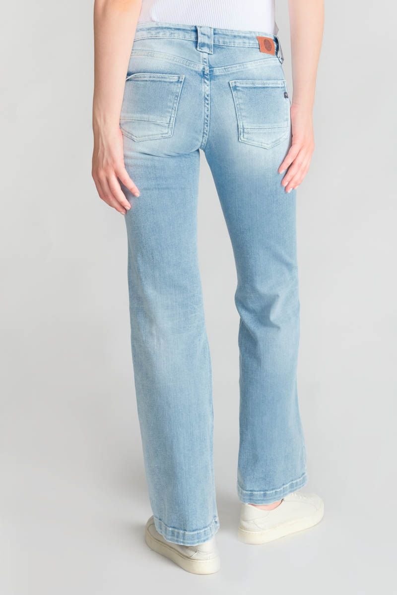 Le Temps Des Cerises Jeans Flare Destroy Bleu N°5