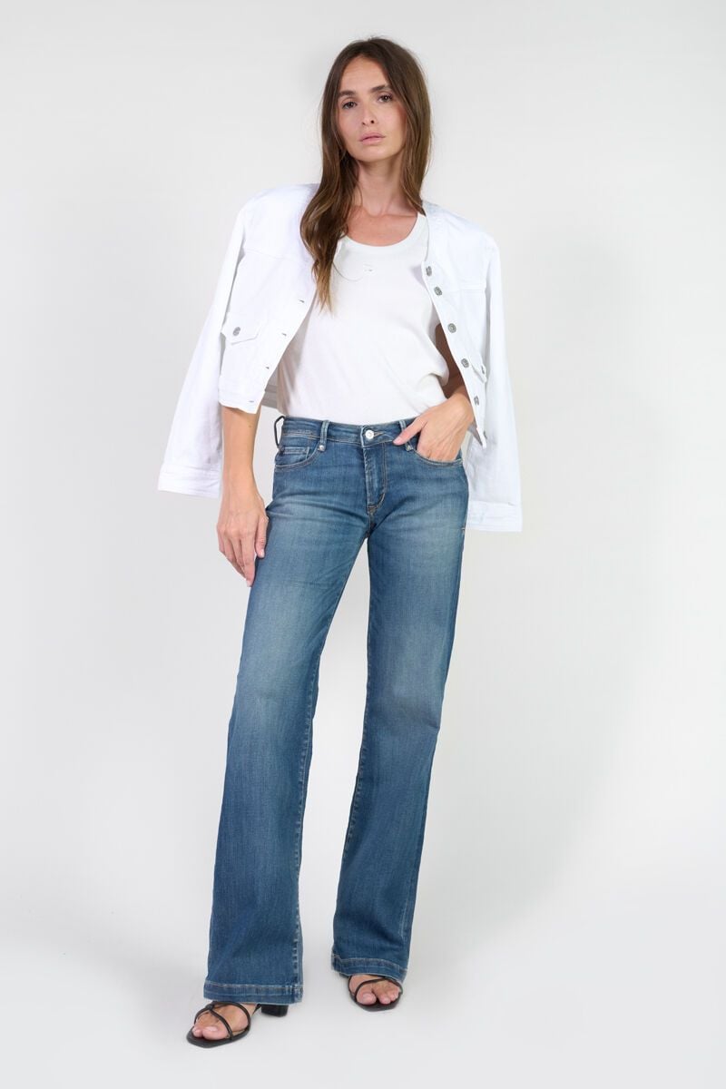 le temps des cerises Jeans flare Divi bleu N°3