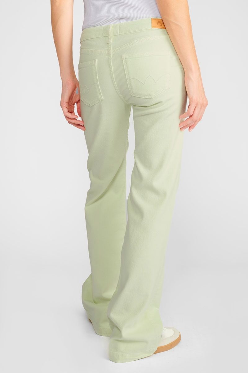 Le Temps Des Cerises Jeans Flare Maes Vert Citron