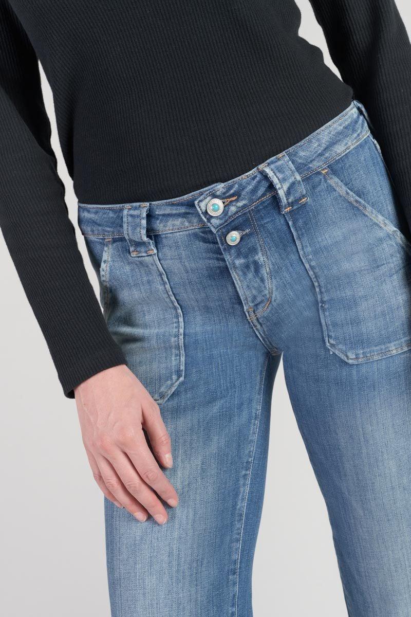 Le Temps Des Cerises Jeans Flare Vintage Bleu N°4