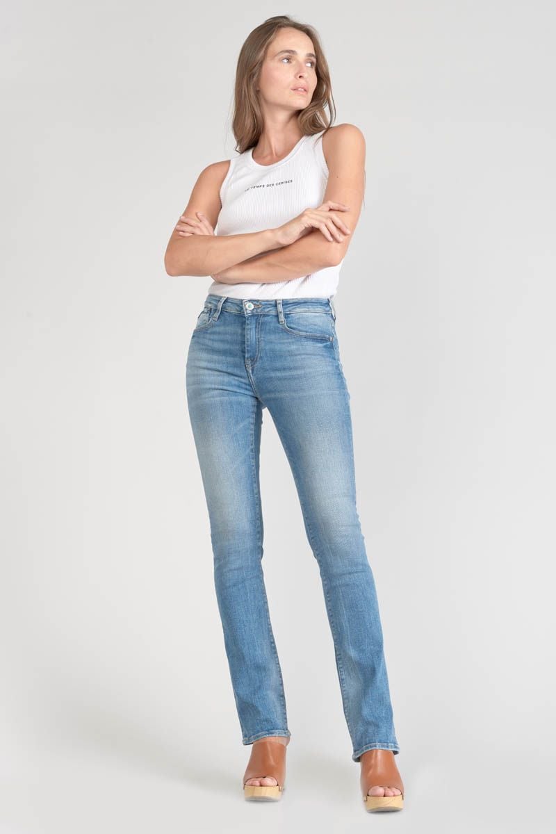 le temps des cerises Jeans power bootcut bleu N°4