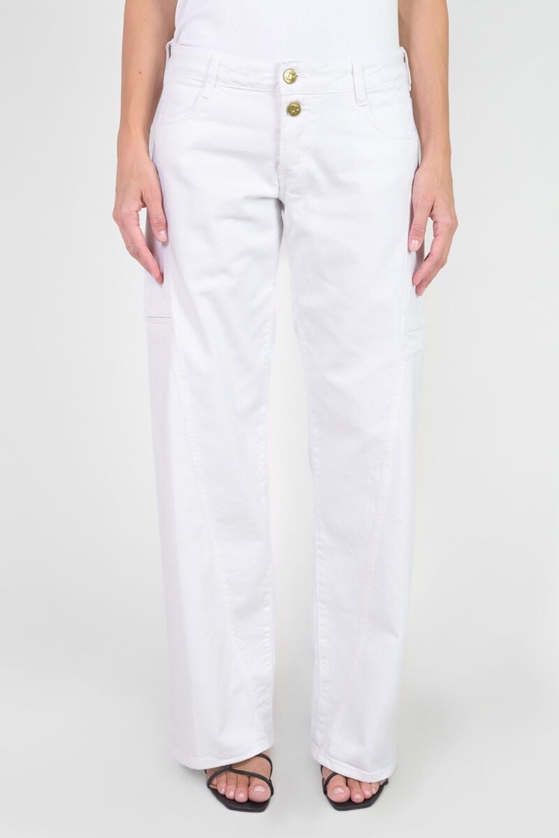 Le Temps Des Cerises Jeans Wide Leg Lauryn Blanc