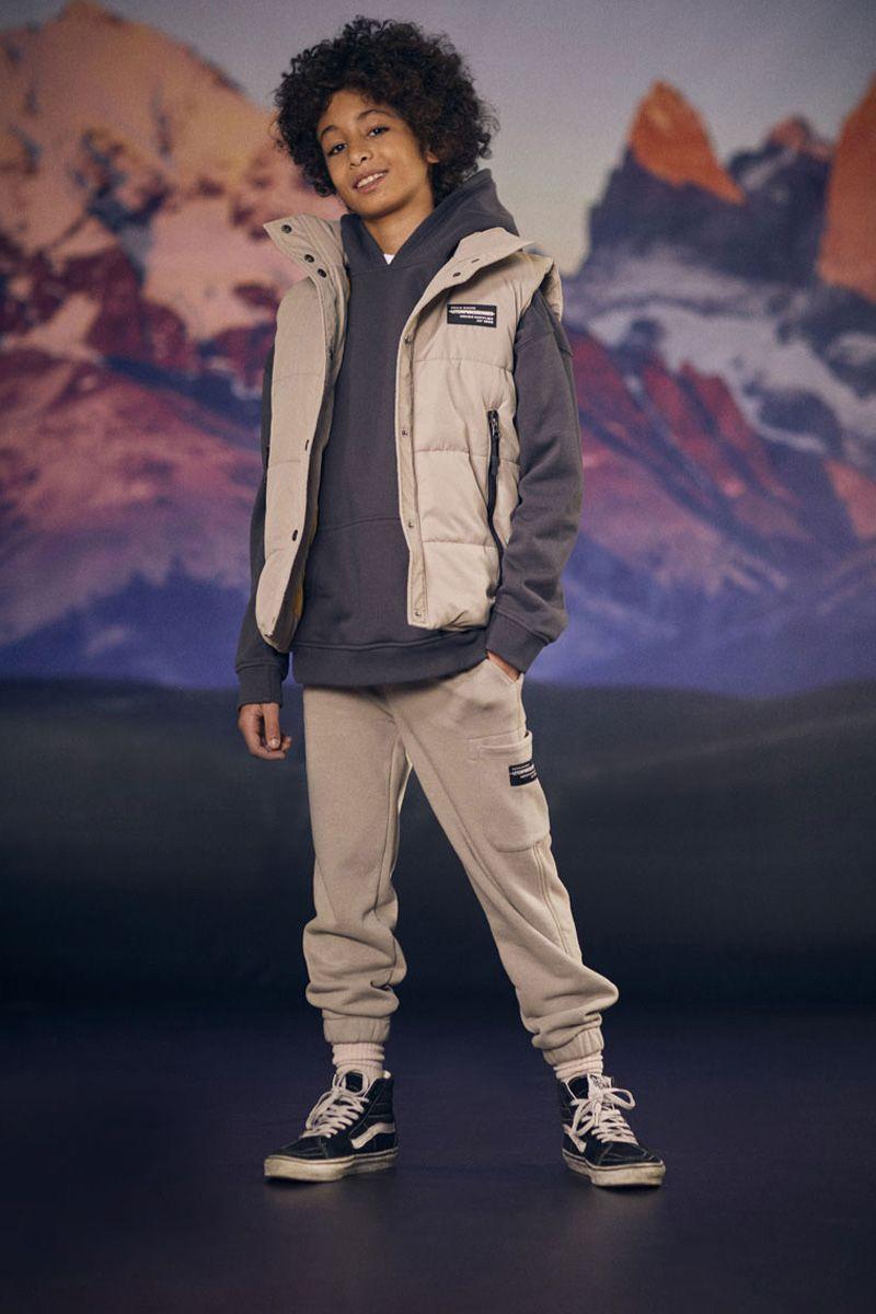 le temps des cerises Jogging Yotybo gris beige