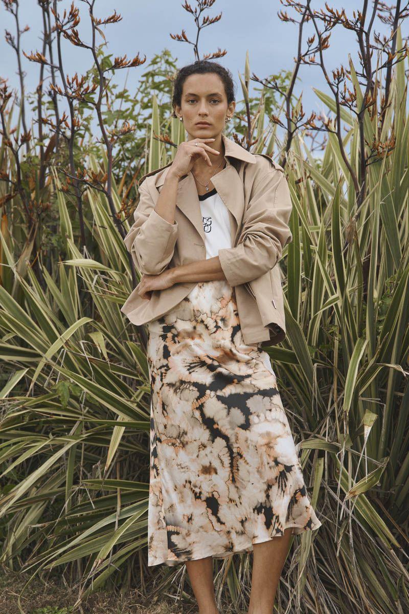 le temps des cerises Jupe Lorena à motif