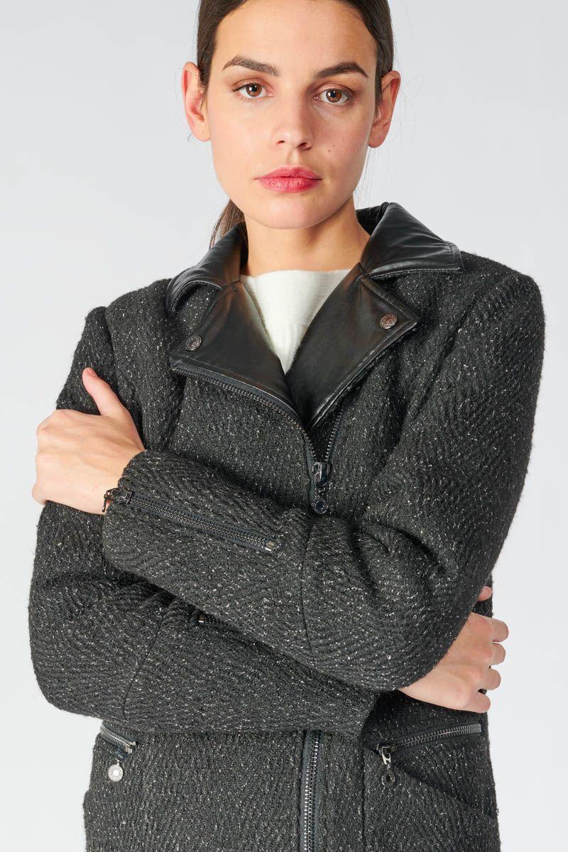 Le Temps Des Cerises Manteau Aitana Noir