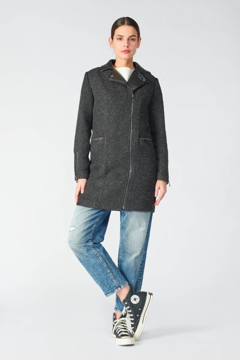 le temps des cerises Manteau Aitana noir