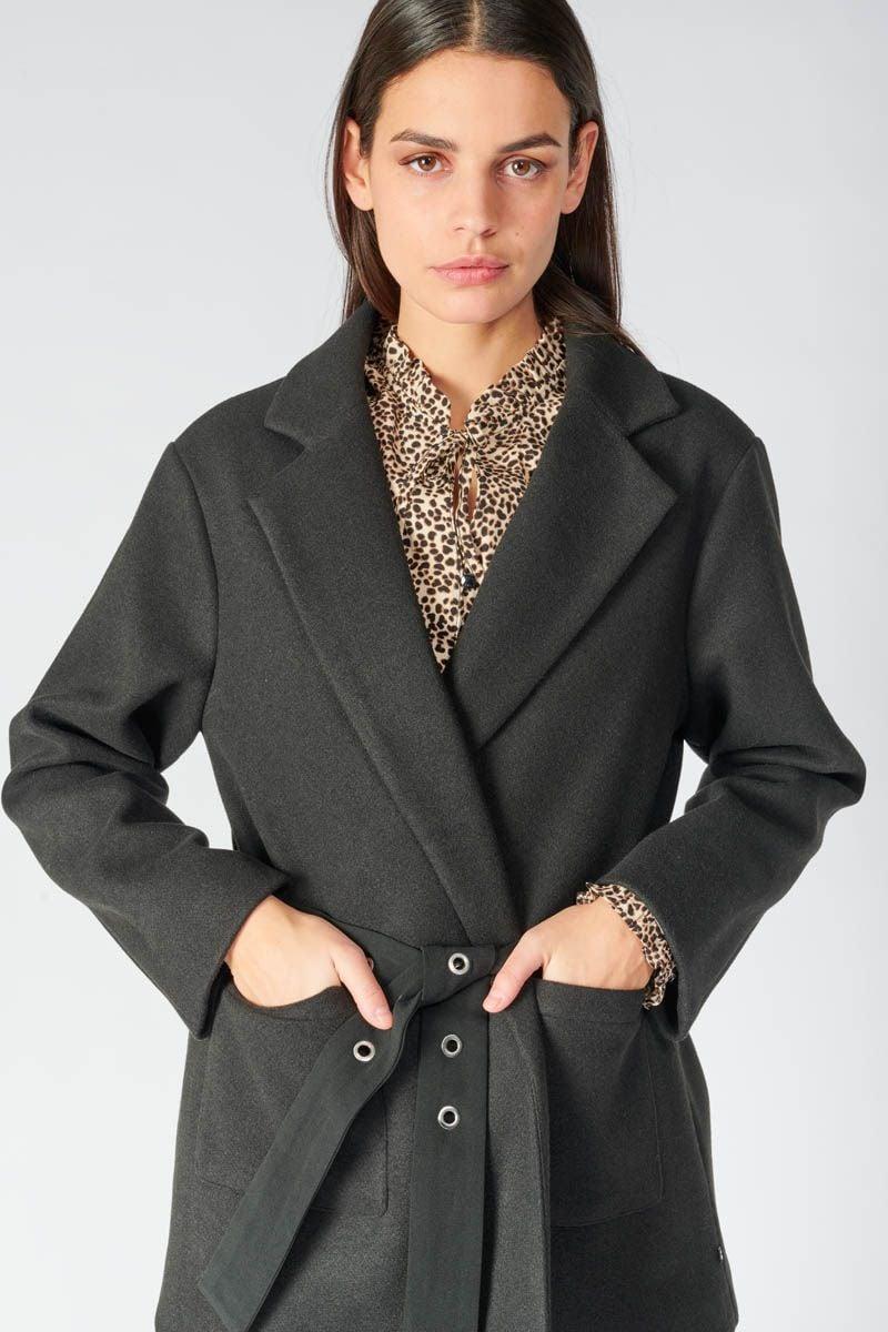 Le Temps Des Cerises Manteau Charlot Noir