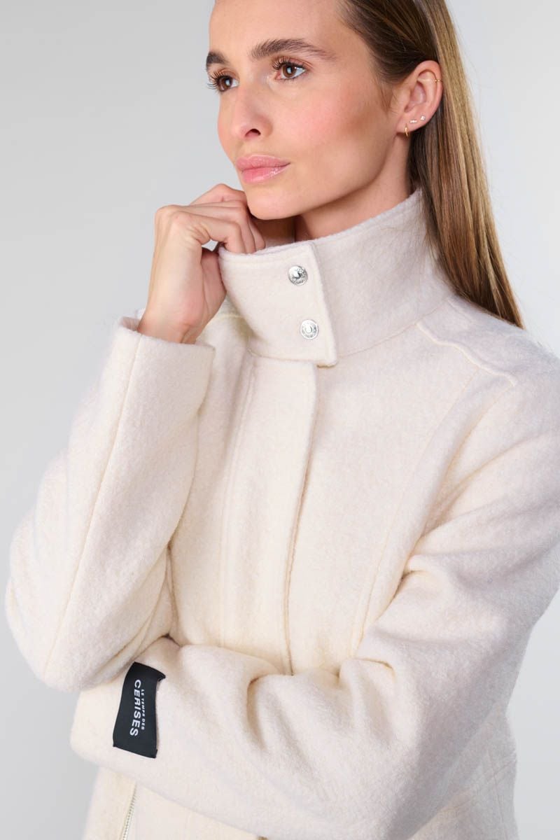 Le Temps Des Cerises Manteau Kaplan Crème