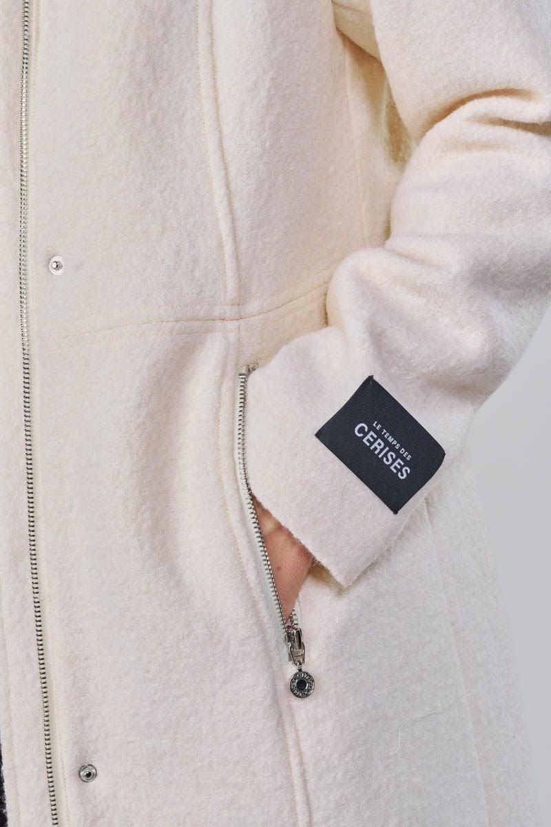 Le Temps Des Cerises Manteau Kaplan Crème