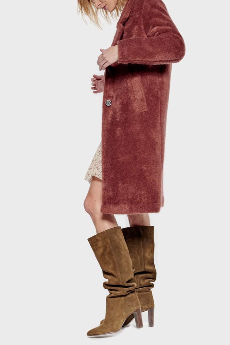 Le Temps Des Cerises Manteau Lize Vieux Rose