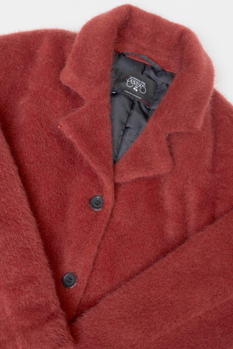 Le Temps Des Cerises Manteau Lizegi Vieux Rose