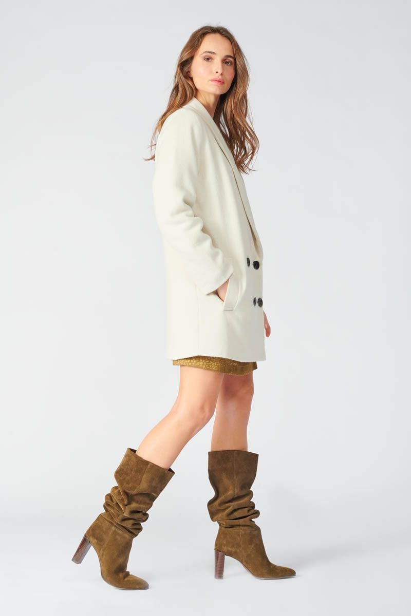 Le Temps Des Cerises Manteau Maranda Crème