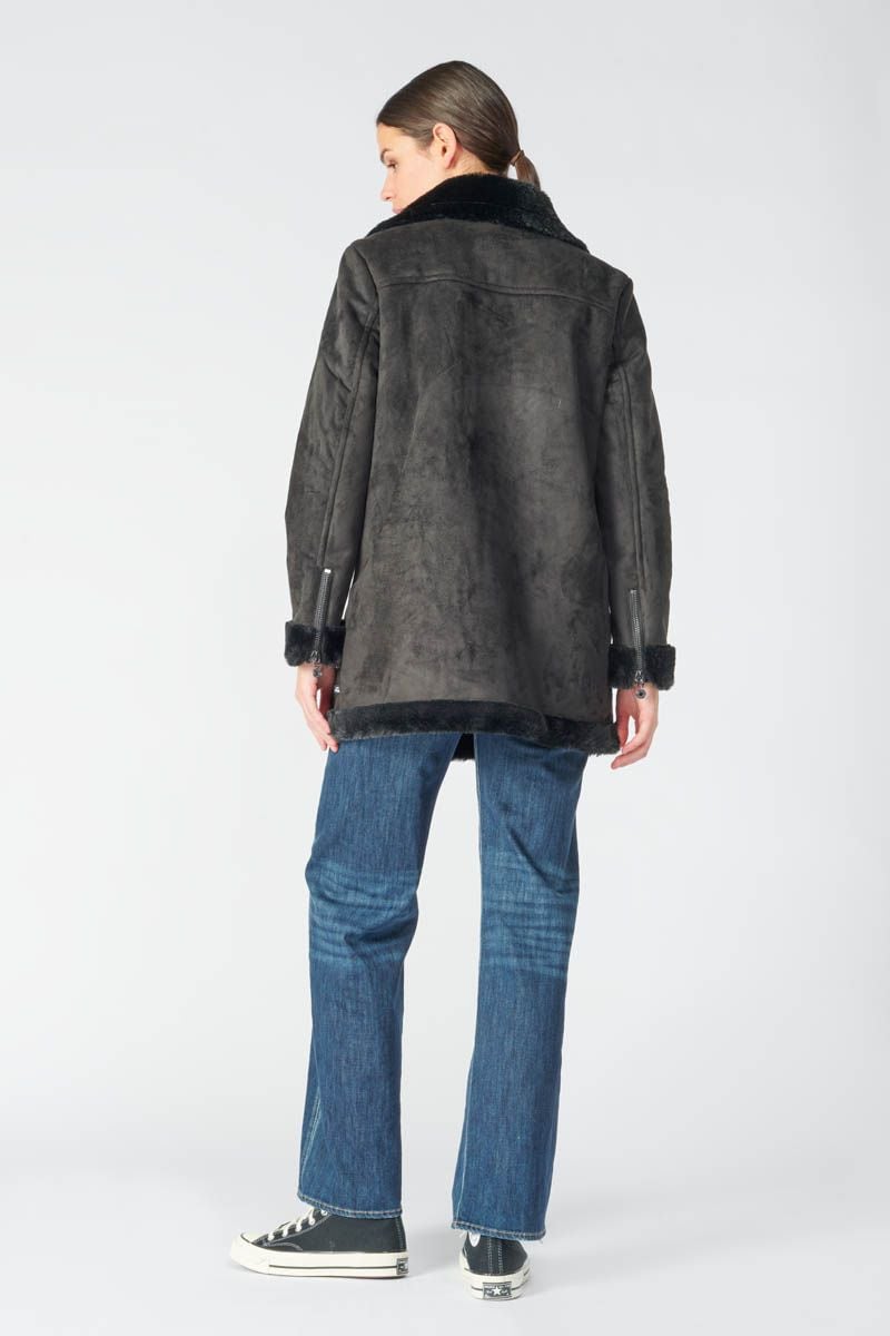 Le Temps Des Cerises Manteau Orcha Noir